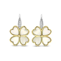 Clover Mother Pearl Drop Earrings