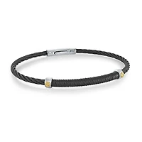 Black IP Steel Cable Bracelet