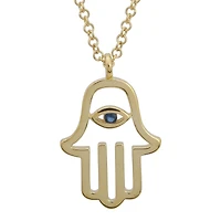 Suspiscious Hamsa Evil Eye Necklace