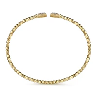 Hexagon Split Diamond Bangle Bracelet