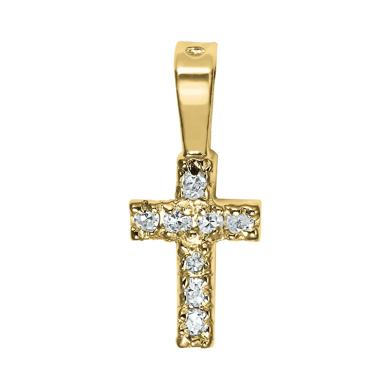Baby Diamond Cross Necklace