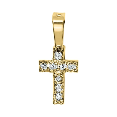 Baby Diamond Cross Necklace