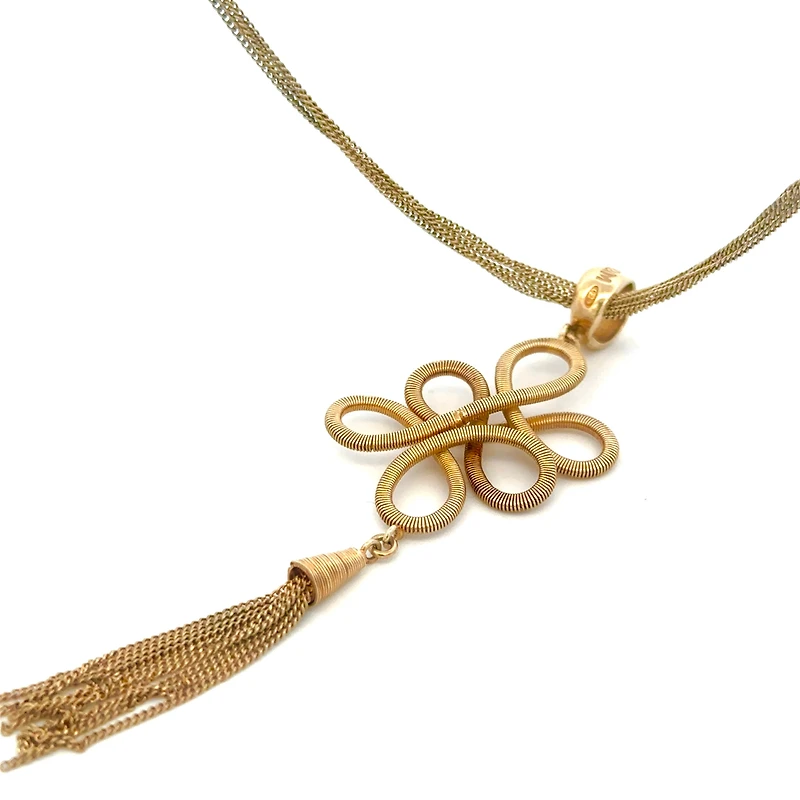 Infinity Gold Plated Necklace 33"