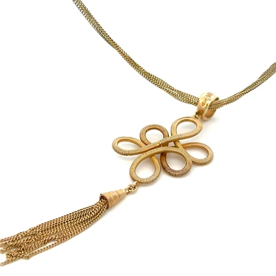 Infinity Gold Plated Necklace 33"