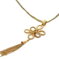 Infinity Gold Plated Necklace 33"