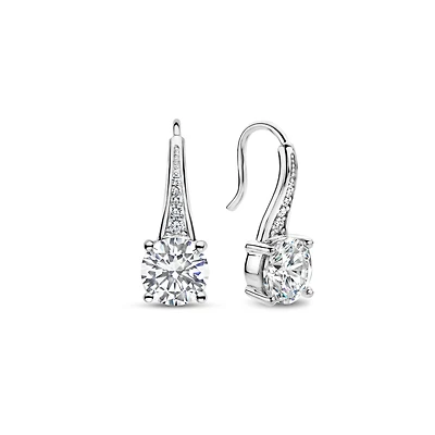Brilliant Large Solitaire Earrings