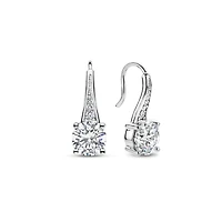 Brilliant Large Solitaire Earrings