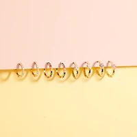 Clear Heart Kids Hoop Earrings