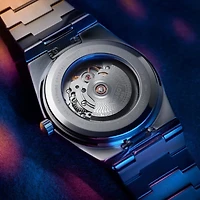 PRX Powermatic 80 Light Blue Waffle 35MM Watch