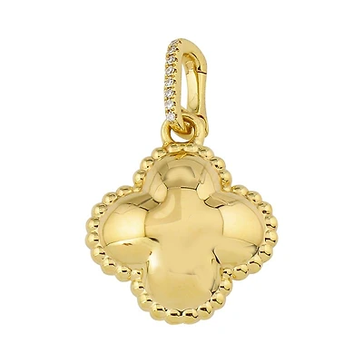Clover Puff Diamond Pendant
