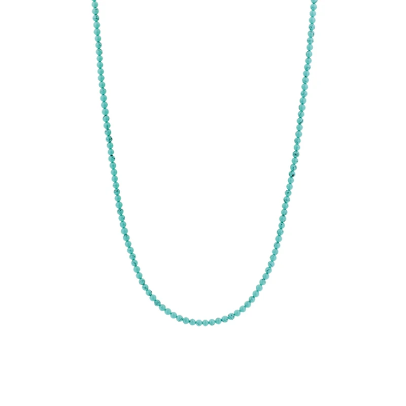 Turquoise Beads Necklace Long