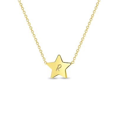 Polished Star Flat Kids Necklace