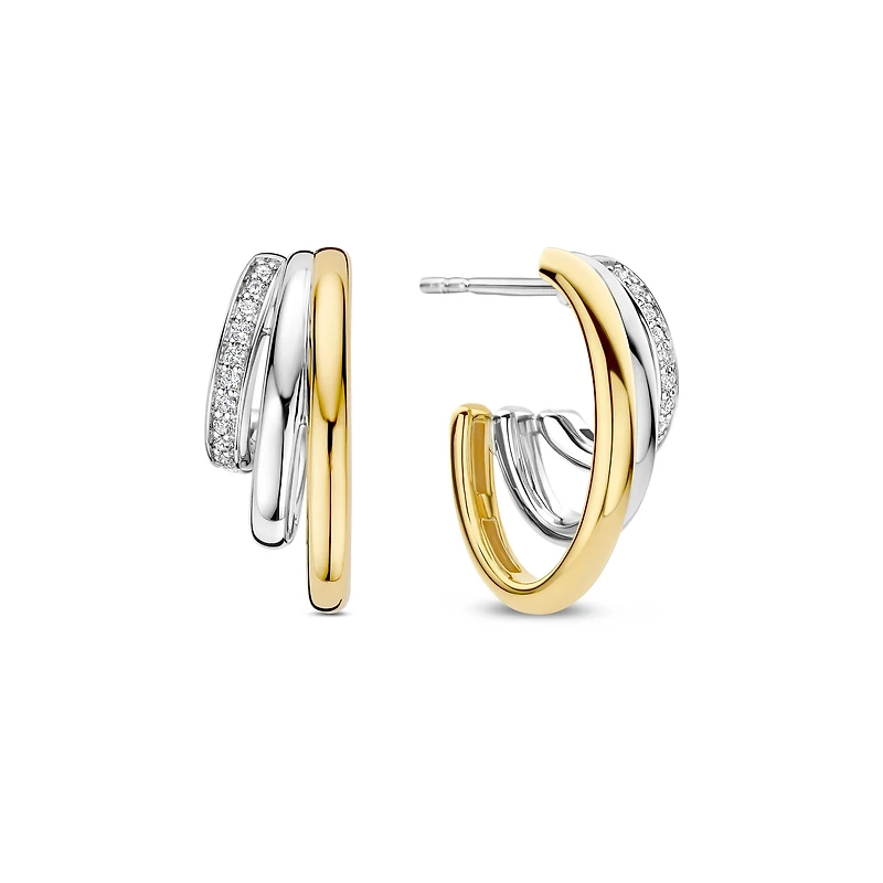 Triple Huggie Trilogy Earrings