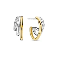 Triple Huggie Trilogy Earrings