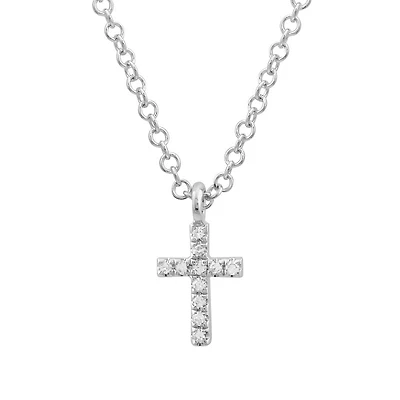 Mini Cross Diamonds Necklace