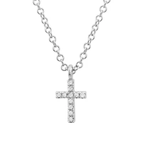 Mini Cross Diamonds Necklace