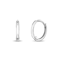 White Gold Tiny Hoop Earrings