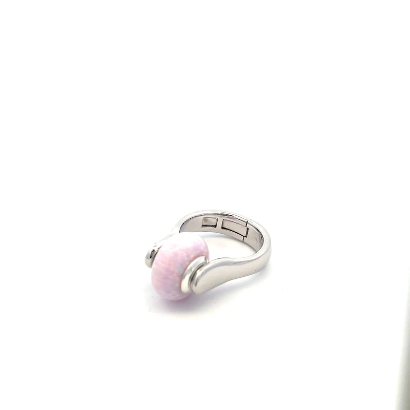 Tall Silver Ring For Murano Charms