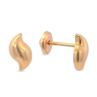 Hollow S Stud Earrings