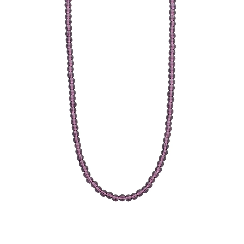 Radiant Violet 4MM Bead Necklace