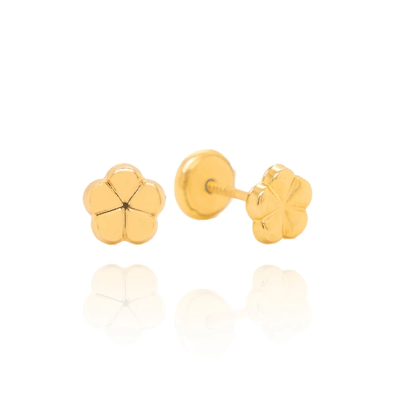 Plumeria Flower Stud Earrings