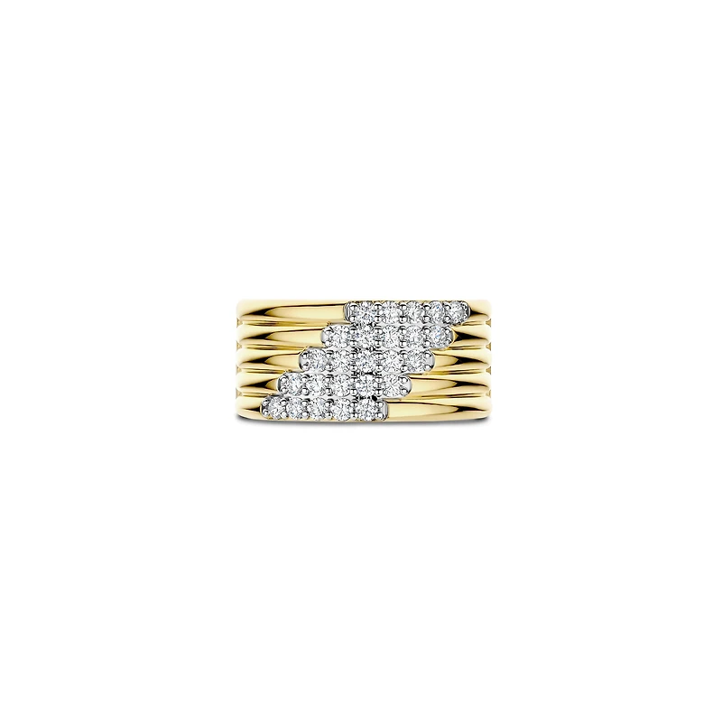Trails Golden Wide Ring