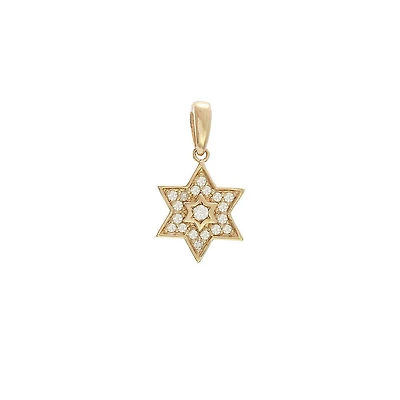 Star of David Diamond Pendant