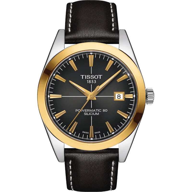 Gentleman Powermatic Black Dial and Strap 40MM Watch