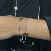 Circle Design Double Bracelet