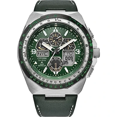 Skyhawk Green/Steel 46MM Watch