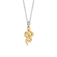 Sophisticated Snake Golden Necklace