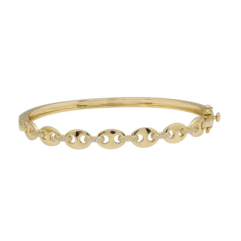 Puff Mariner Diamonds Bangle Bracelet