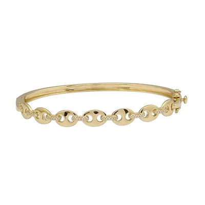 Puff Mariner Diamonds Bangle Bracelet