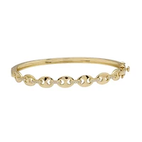 Puff Mariner Diamonds Bangle Bracelet