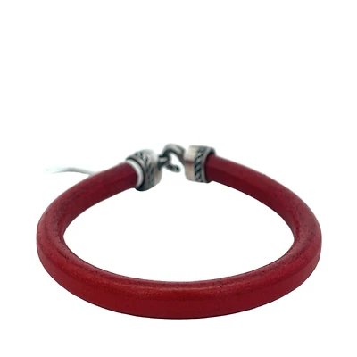 Red Leather Bracelet