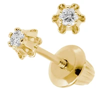 .08ct Diamond Stud Earrings 14K