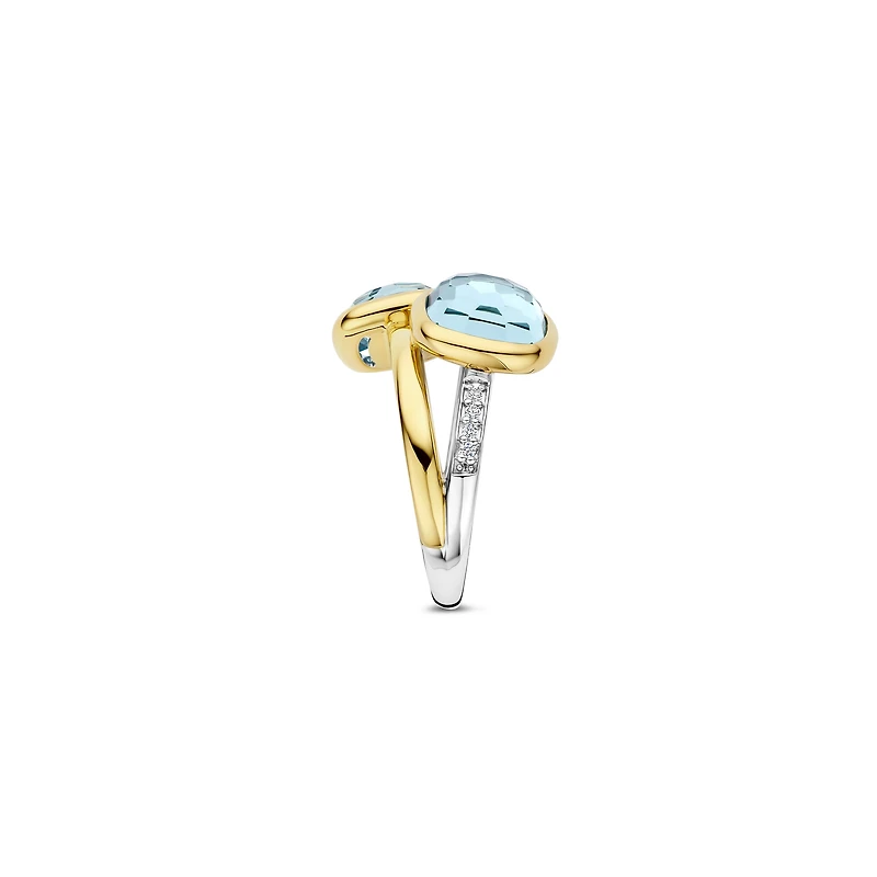 Shades of The Ocean Double Blue Ring