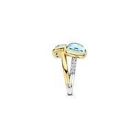 Shades of The Ocean Double Blue Ring