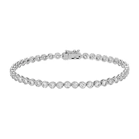 .76CT Diamond Bezel Set Tennis Bracelet