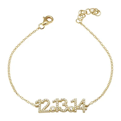 Custom Diamond Date Bracelet