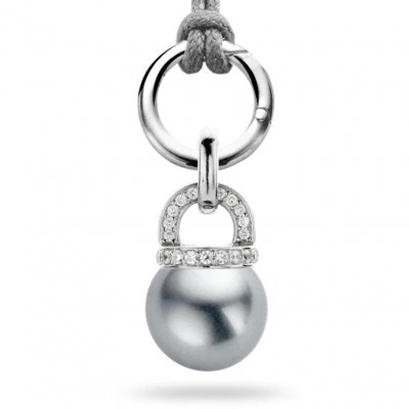 Grey Pearl Carrier Necklace