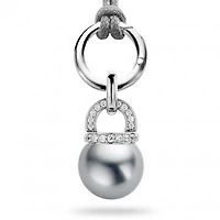 Grey Pearl Carrier Necklace