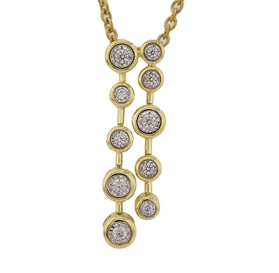 Double Lariat Diamond Necklace