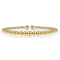 Gradient Beads Bangle Bracelet