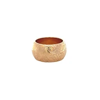 Textured Ring with Spiral Design (Size 8)