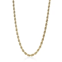 Rope 6MM Yellow Gold IP Steel Chain