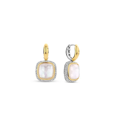 Cushion Quartz Earrings