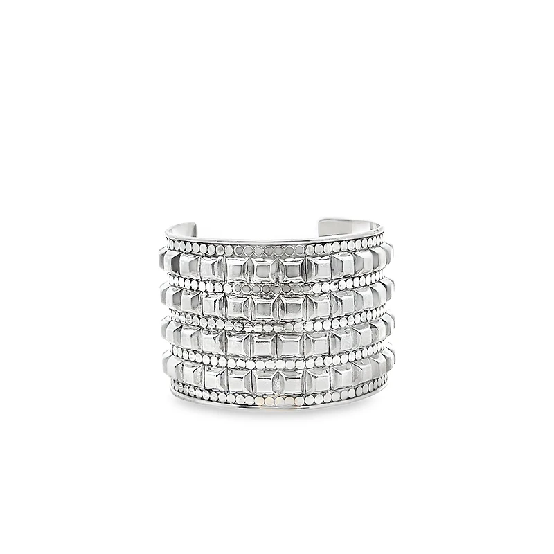 Java Studded Wide Cuff Bracelet