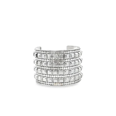 Java Studded Wide Cuff Bracelet