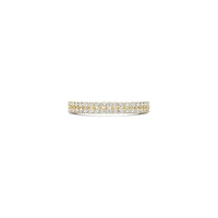 Double Row Zirconias Golden Ring